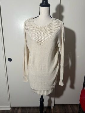 🤍🌊 Roxy Cream Knit Dress / Cover-Up 🌊🤍